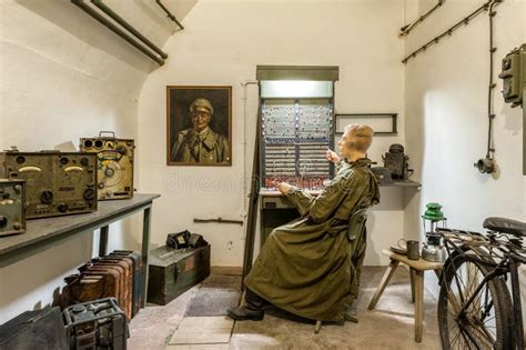 German Communications Room In Jersey War Tunnels Complex In St