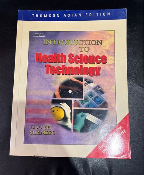 Introduction To Health Science Technology Hobbies And Toys Books