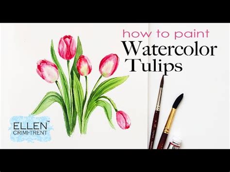 How To Paint Tulips Easy Lessons On Painting Tulips