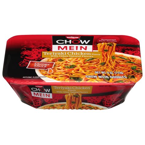 Nissin Teriyaki Chicken Flavor Chow Mein Noodles 4 Oz