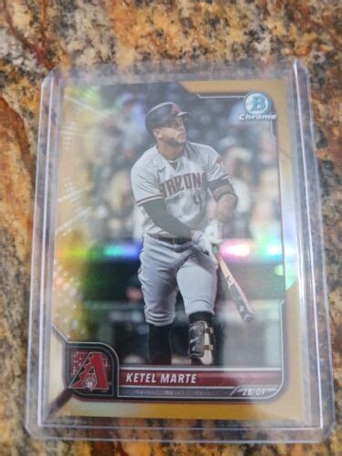 Bowman Chrome Gold Refractor Ketel Marte Ebay