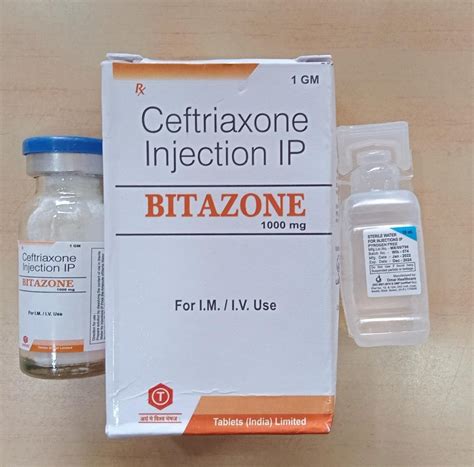 BITAZONE Ceftriaxone Injection IP 1gm At Rs 22 25 Vial In Chandigarh