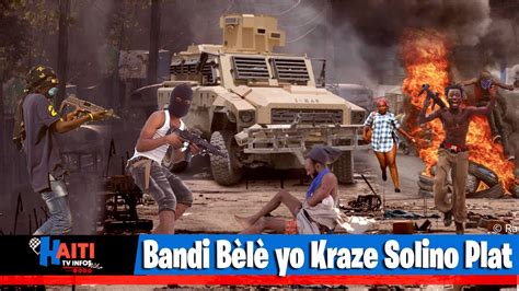 Bandi Bèlè Yo Kraze Solino Plat Anpil Moun Kouri Kite Zone nan Gro