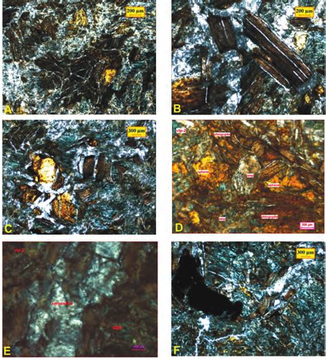 Photomicrographs Of Ultramafic Rock Depicting Textural And