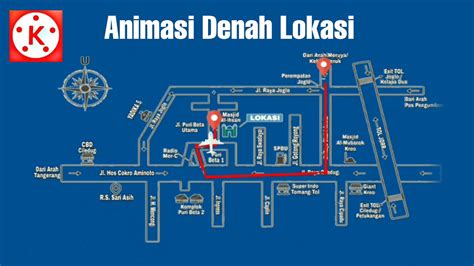 Membuat Animasi Denah Lokasi Undangan Tutorial Kinemaster Youtube