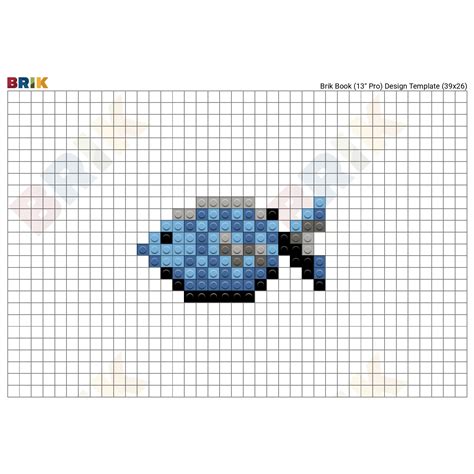 Minecraft Fish Pixel Art