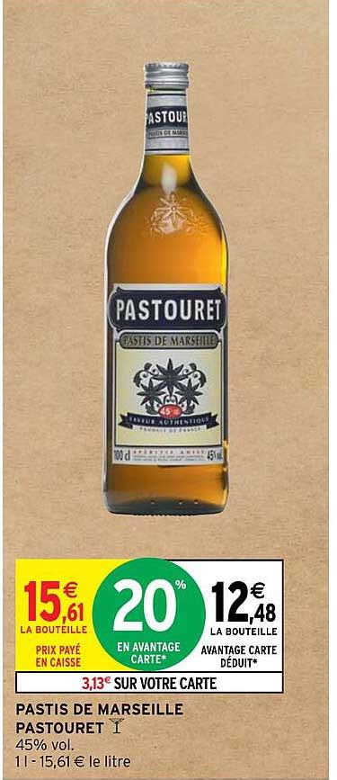 Promo Pastis De Marseille Pastouret Chez Intermarch Hyper Icatalogue Fr