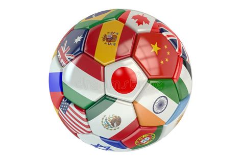 Soccer Ball With Flags Of Countries Stock Illustration Illustration