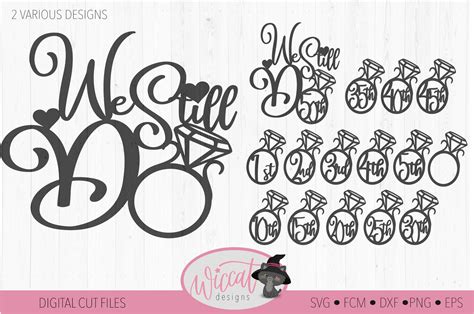 We still do svg, Anniversary svg, Cake topper svg, wedding