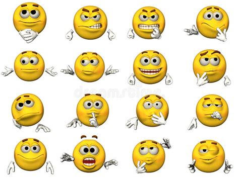 Smiley Face Emoticon Variations