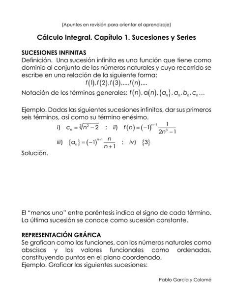 C Lculo Integral Cap Tulo Sucesiones Y Series Pdf Descarga Gratuita