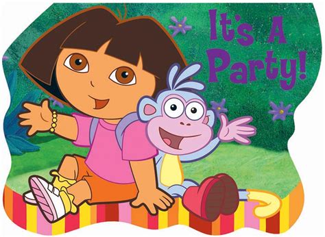 Amazon.com : Dora and Friends Invitations (8 count) : Childrens Party ...