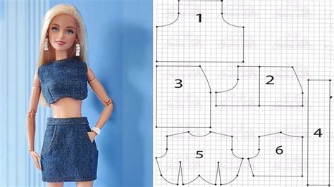 Falda Y Crop Top Para Barbie Patrones En La Descripci N Youtube