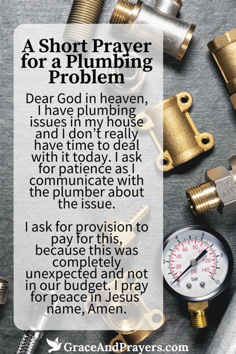 Frustration Lessening Prayers For Plumbing Problems Grace And Prayers