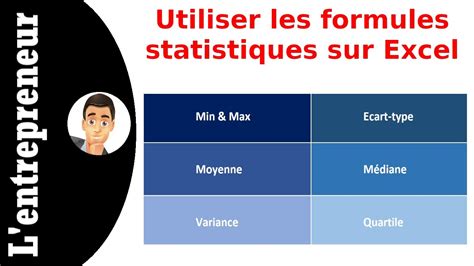 Utiliser Les Formules Statistiques Sur Excel YouTube