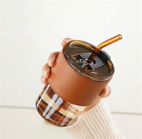 Buy Grip Coffee Cup Sipper Glass With Straw Mug With Straw Coffee Cup