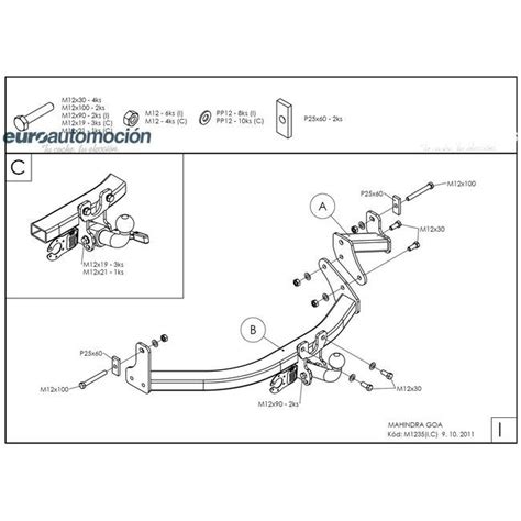 Enganche De Remolque Extra Ble Horizontal Galvanizado Para Mahindra Goa