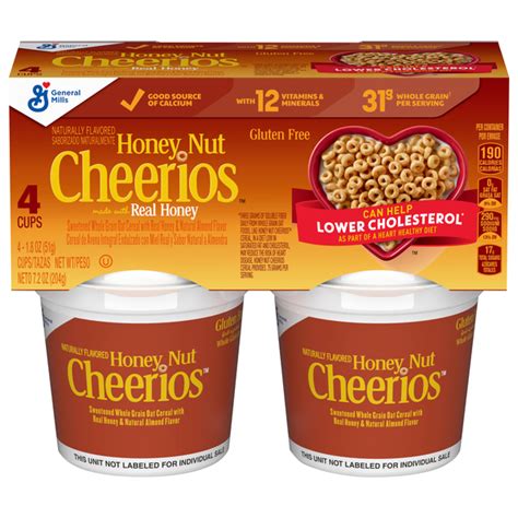 Save On Cheerios Gluten Free Honey Nut Cereal 4 Ct Order Online Delivery Stop And Shop