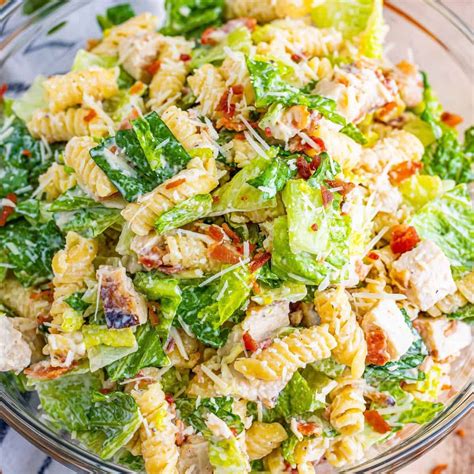 Chicken Caesar Pasta Salad Recipe In 2023 Chicken Caesar Pasta