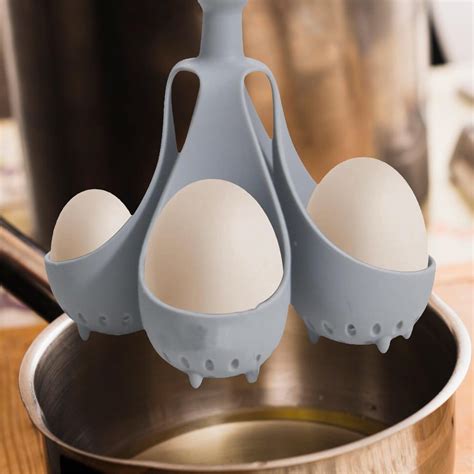 Ajauxi Egg Silicone Poacher Boiled Eggs Silicone Boiled Steamer