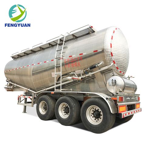 V Shaped Tri Axle 50cbm Dry Bulk Powder Cement Tanker Semi Trailer