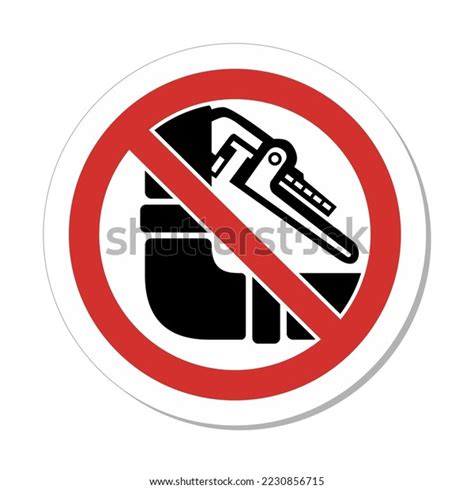 Iso Prohibition Circular Sign Do Not Stock Vector Royalty Free