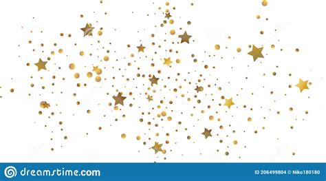 Golden Glitter Confetti Stock Illustration Illustration Of Light