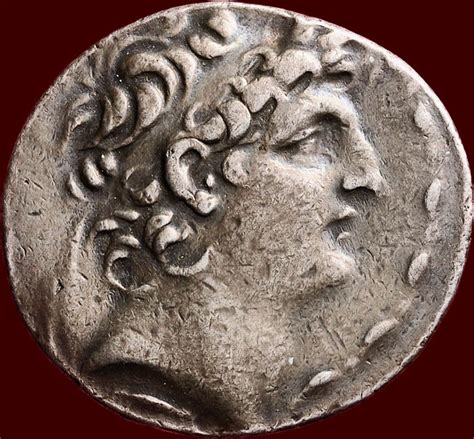 Greek Antiquity Kingdom Of Syria Silver Tetradrachm Of King