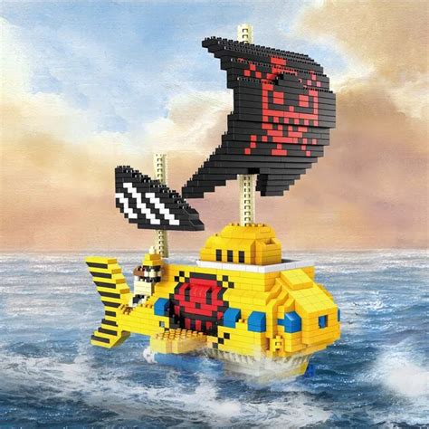 One Piece Figures One Piece Ship Navigation Ship Building Blocks Toy