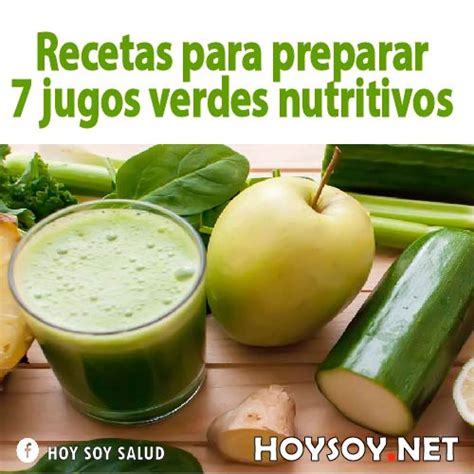 Recetas De Jugos Verdes Nutritivos HOYSOY NET