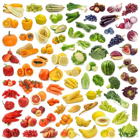 Rainbow Collection Of Fruits And Vegetables Jigsaw Puzzle In Fruits