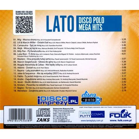 Lato 2021 Disco Polo Mega Hits CD EMAG Ro