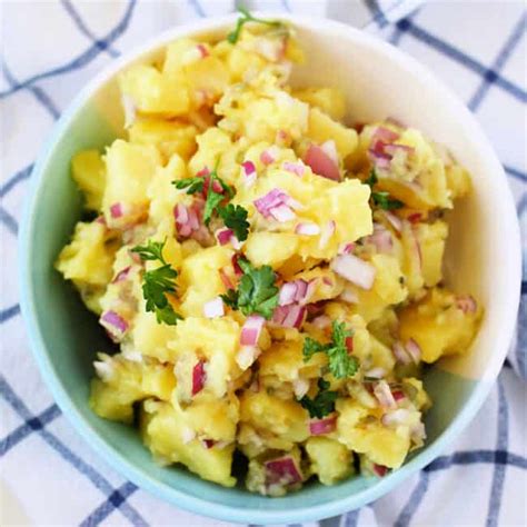 Easy No Mayo Potato Salad The Pretty Bee