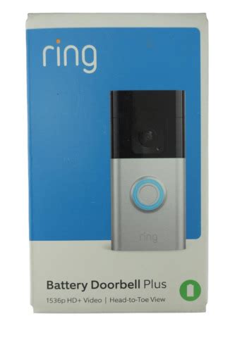 Ring New Battery Doorbell Plus 1536p Hd Video Wifi Head To Toe Security Camera 840268914028 Ebay