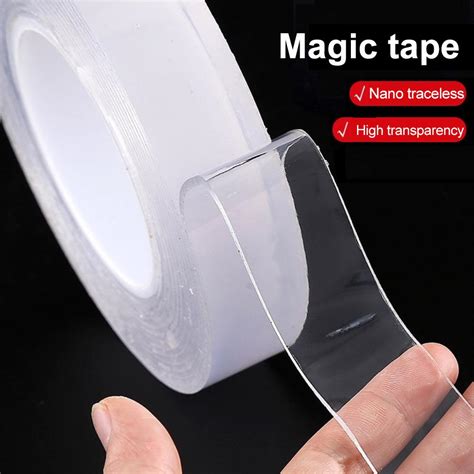 Cheap 1 2 3 5M Nano Tape Tracsless Double Sided Tape Transparent No