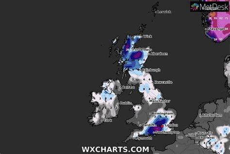 London Weather Forecast Shock Chart Shows Huge Snowstorm Hitting