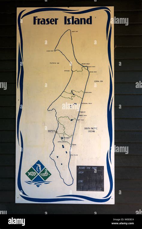 Mappa Dell Isola Di Fraser Immagini E Fotografie Stock Ad Alta