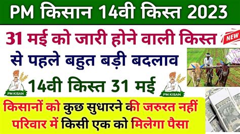 Pm Kisan 14th Installment Date 2023। Pm Kisan Next Installment Date। Pm