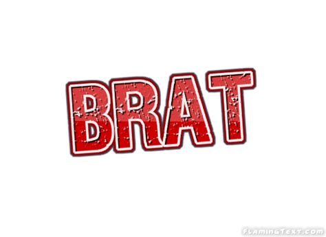 Brat Logo | Free Name Design Tool from Flaming Text