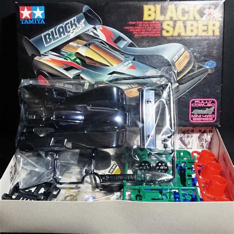 限定【メッキ仕様】ミニ四駆 ブラックセイバー ブラックメッキ 未組立 新品 Tamiya タミヤ フルカウル パーツ ボディ シャーシ