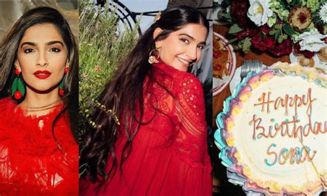 Lady In Red This Is How Sonam Kapoor Celebrated Her First Birthday After Becoming A Mom