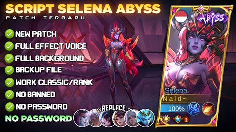 Script Skin Selena Abyss No Password Full Effect Voice Patch