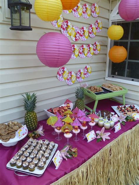 Pin By Samantha Candia On My Parties Hawaiian Birthday Party