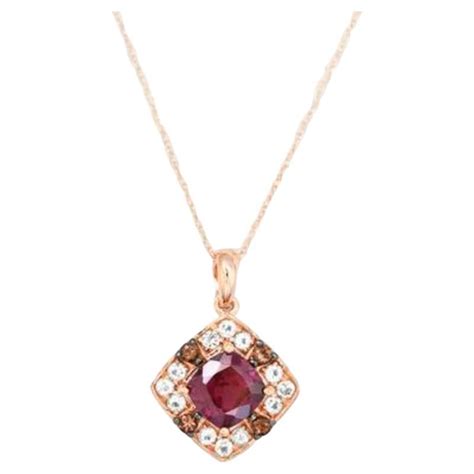 Grand Sample Sale Pendant Featuring Raspberry Rhodolite For Sale At Stdibs