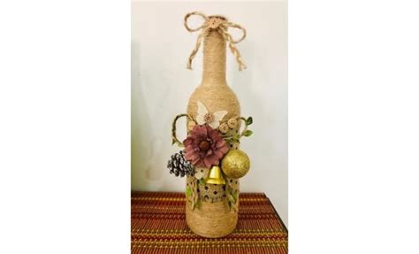 Jute Thread Bottle Art | Hobby Ideas