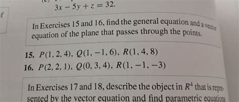 Solved In Exercises 15 ﻿and 16 ﻿find The General Equation