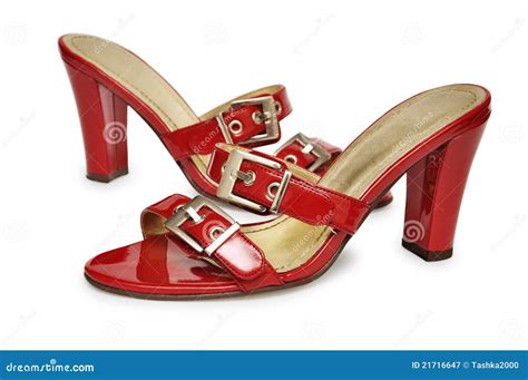 Red Female Shoes Stock Image Image Of Beautiful Pair 21716647