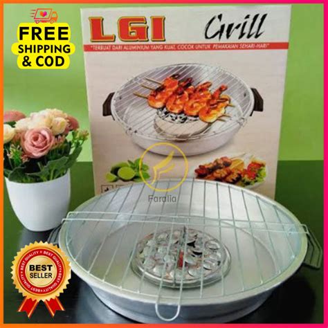 Alat Pemanggang Lgi Grill Bbq Roaster Pan Panggangan Portable Magic