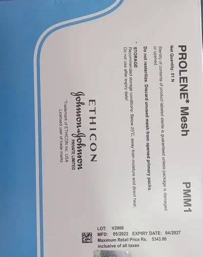 White Polypropylene Pp Prolene Mesh X At Rs Piece In