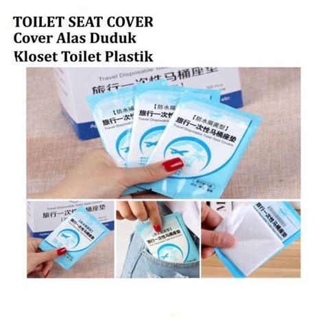 Promo Alas Duduk Kloset Plastik Travel Tatakan Toilet Seat Cover